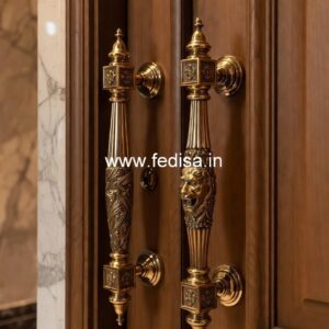 Handcrafted Brass Door Handle India BDR-1039