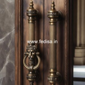 Brass Door Handle with Artistic Design BDR-1064