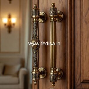 Antique Brass Door Handle Designs for Vintage Look BDR-1129