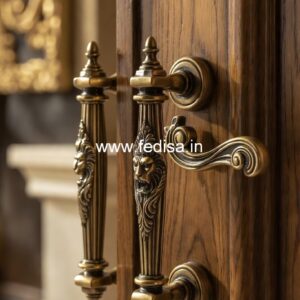 Luxury Brass Door Handle Designs for Villas BDR-1176