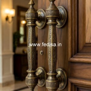 Classic Brass Entry Door Handles BDR-1306