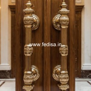 Elegant Brass Door Handle for Wooden Doors BDR-1412