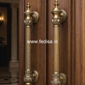 Brass Door Handle with Artistic Design BDR-1466