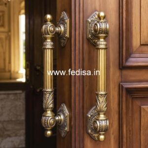 Stylish Door Handle Designs in Brass Finish BDR-1555