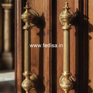 Designer Brass Entry Door Hardware BDR-1618