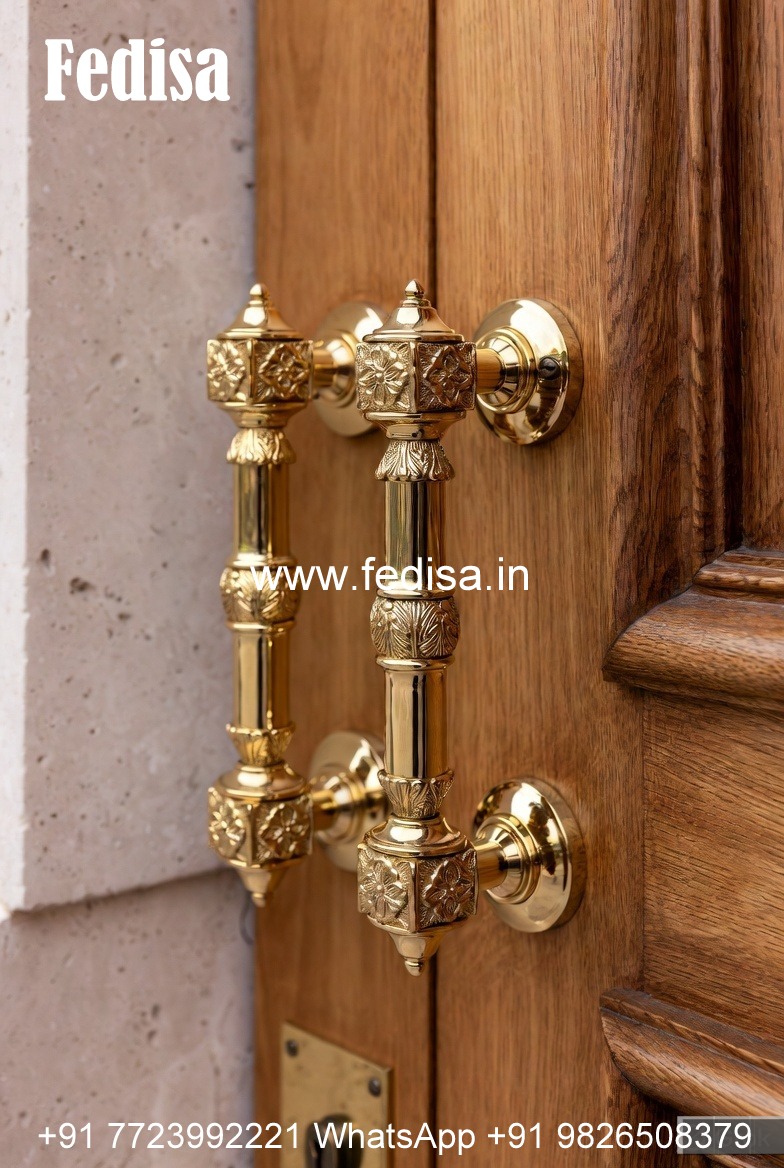 Minimalist Brass Door Handle Styles BDR-1645