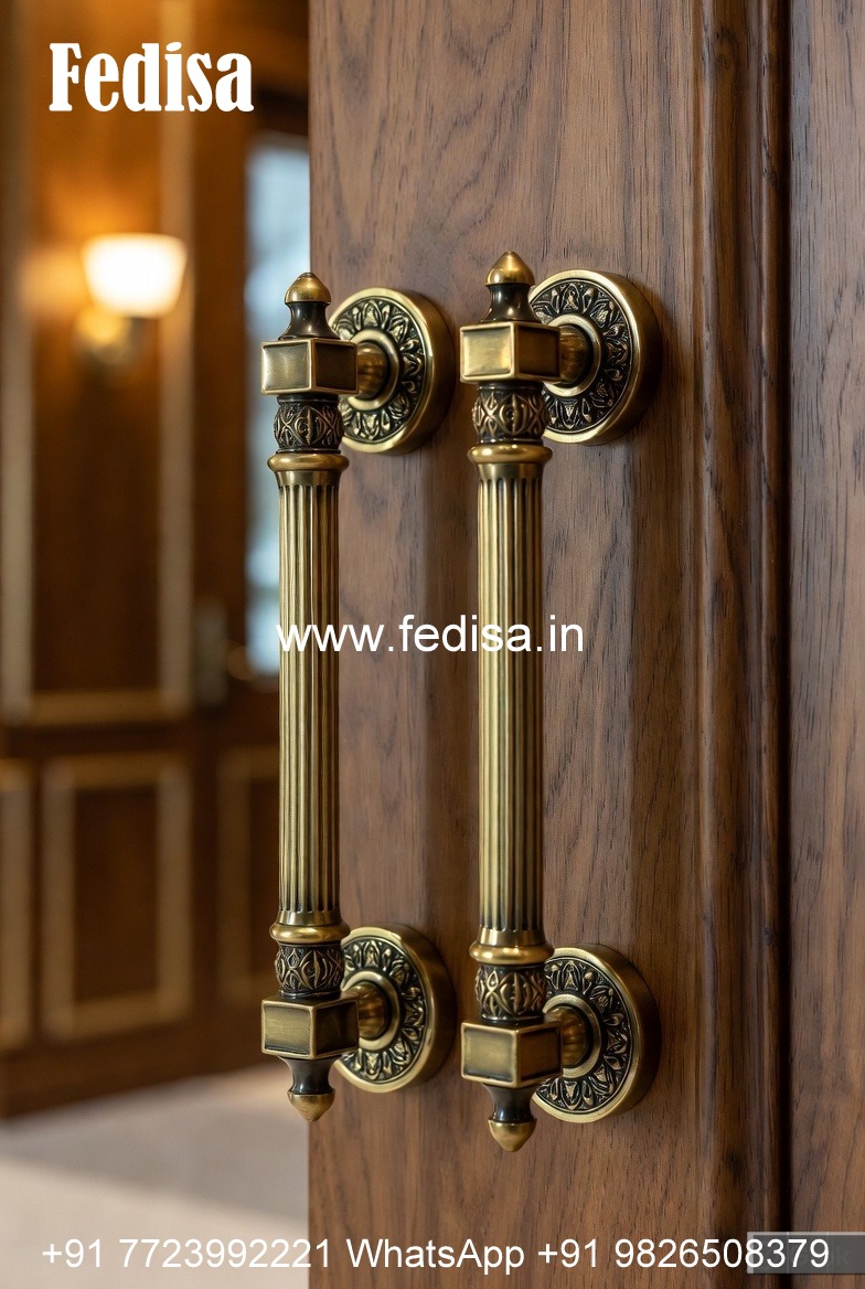 Antique Brass Entry Door Handles BDR-1722