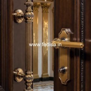 Brass Door Handle for Wooden Entrance BDR-1875