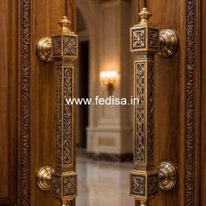 Elegant Brass Door Handles for Mansion Doors BDR-1986