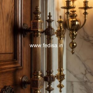 Elegant Brass Door Handles for Villas BDR-2009