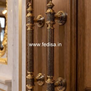 Premium Brass Door Hardware for Villas BDR-2026