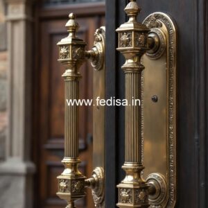 Contemporary Brass Handles for Entry Doors BDR-2067