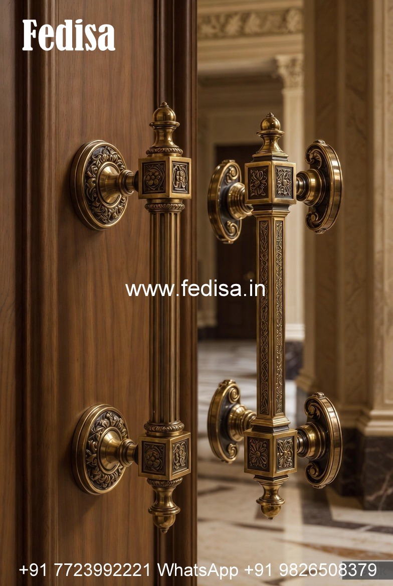 Stylish Brass Door Handles Modern Look BDR-2081
