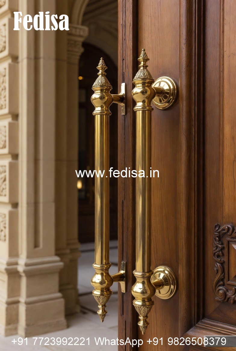 Antique Brass Door Handle Designs Vintage Style BDR-2135