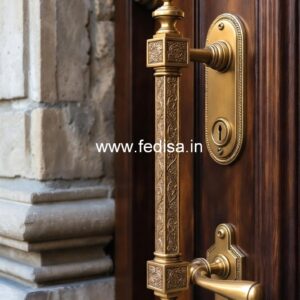 Brass Door Handle with Artistic Design BDR-2270