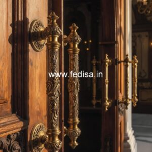 Stylish Door Handle Designs in Brass Finish BDR-2359