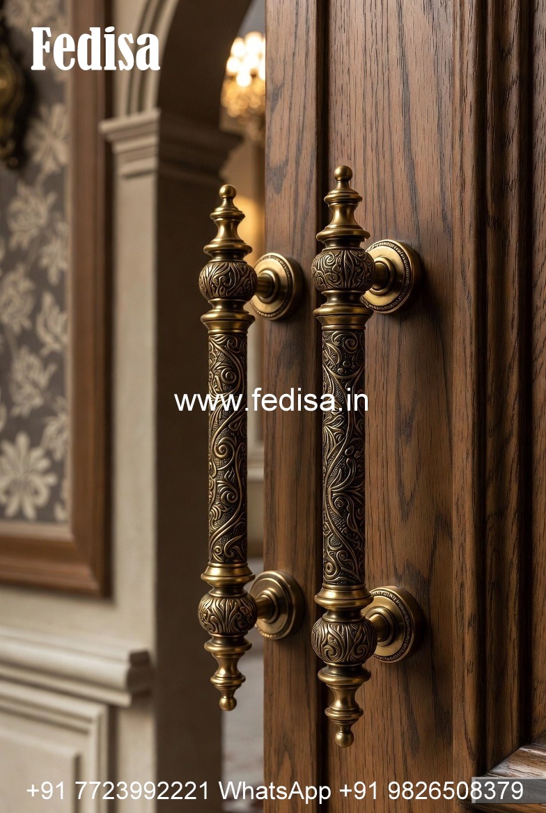 Brass Door Handle for Elegant Homes BDR-2667