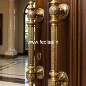 Stylish Door Handle Designs in Brass Finish BDR-2761