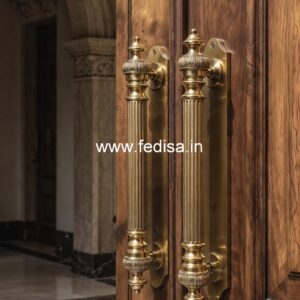 Brass Door Handle with Designer Finish BDR-3036