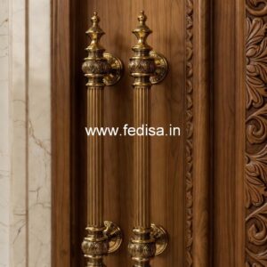 Designer Brass Entry Door Hardware BDR-3226
