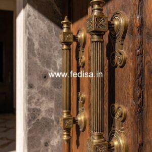 Minimalist Brass Entry Door Handles BDR-3267