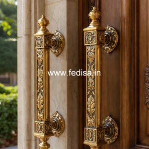 Contemporary Brass Entry Door Handles BDR-3288