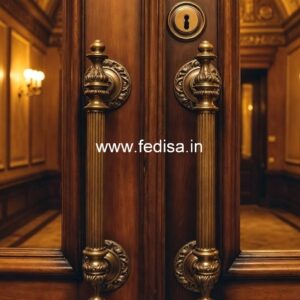 Handcrafted Brass Door Handle India BDR-3451