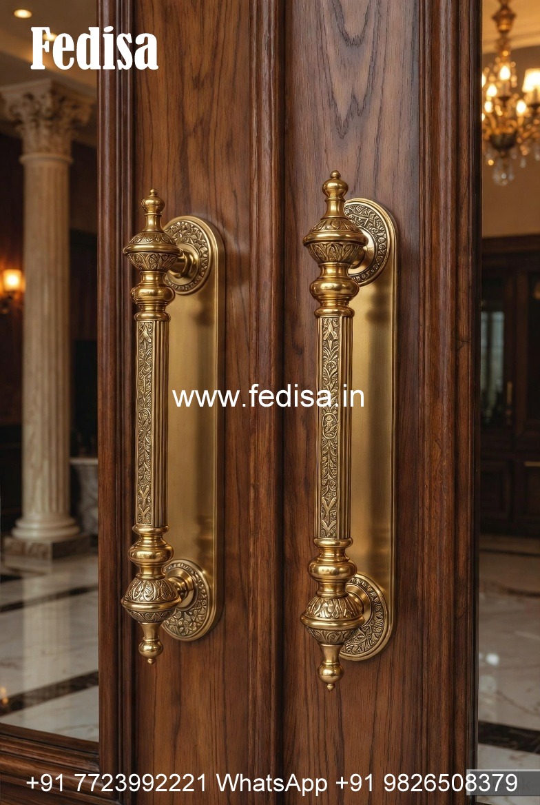 Stylish Brass Pull Handles for Front Doors BDR-3572