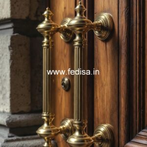 Contemporary Brass Handles for Entry Doors BDR-3675