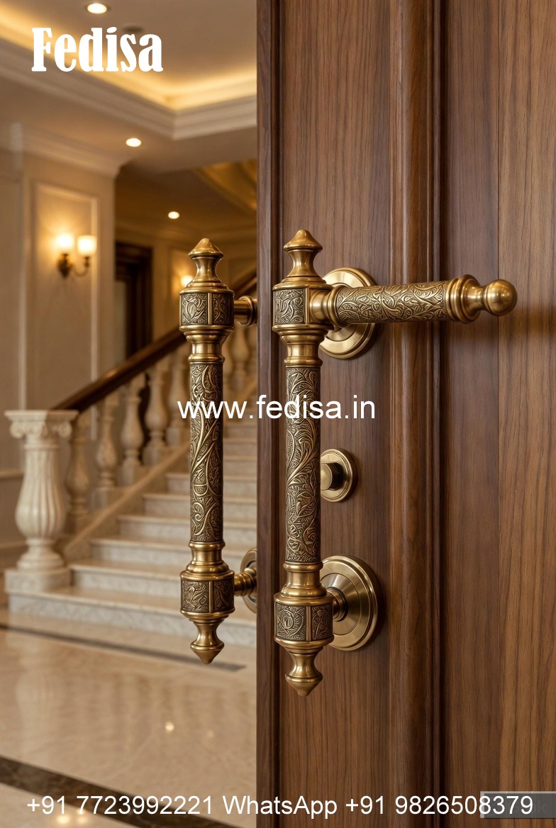 Stylish Modern Brass Door Hardware BDR-3684