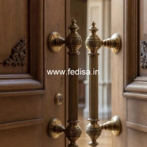 Contemporary Brass Entry Door Handles BDR-3690