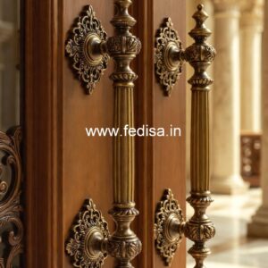 Traditional Brass Entry Door Handles BDR-3738