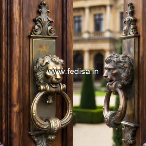 Brass Door Handle with Traditional Look BDR-3848