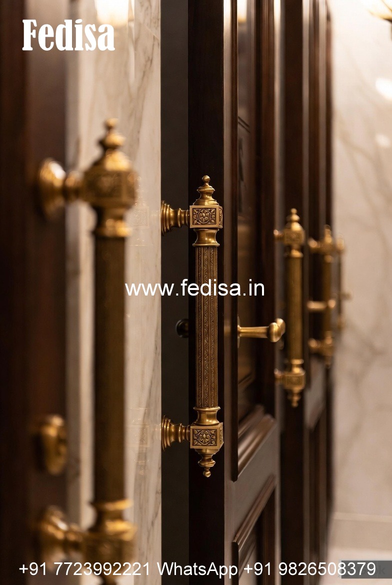 Brass Door Handle for Office Entrance BDR-3861