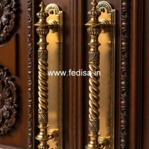Brass Door Handle for Royal Homes BDR-3881