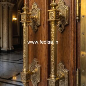 Brass Door Handle for Wooden Entrance BDR-3885