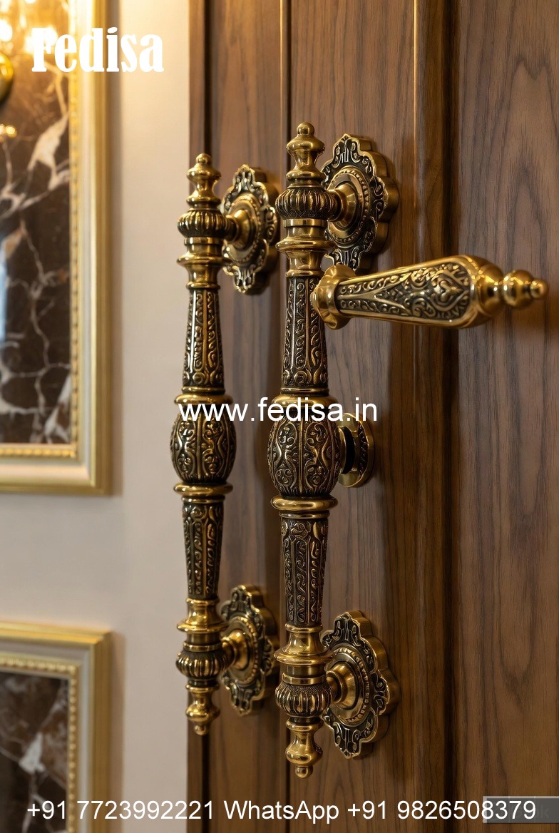 Stylish Modern Brass Entry Handles BDR-4099