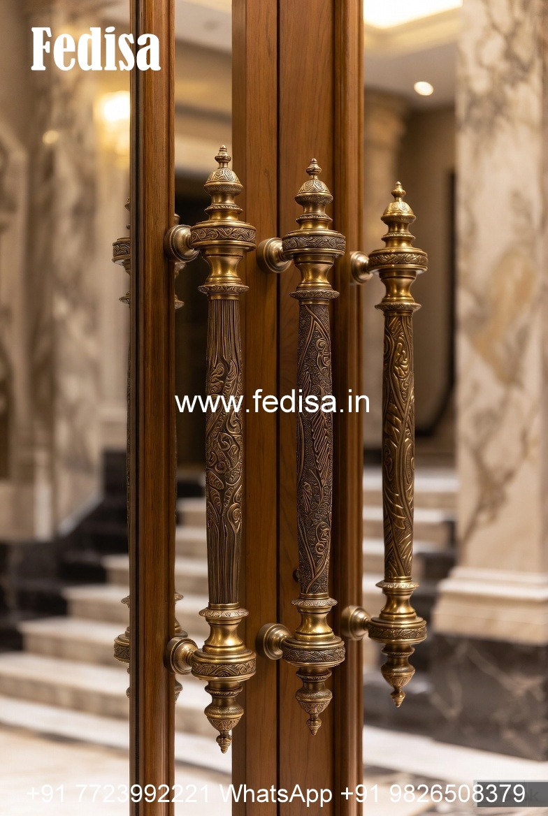 Antique Brass Handles for Wooden Doors BDR-4106
