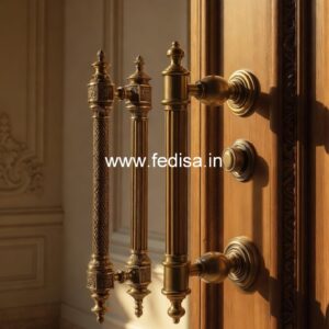 Vintage Entry Door Brass Handles BDR-4107