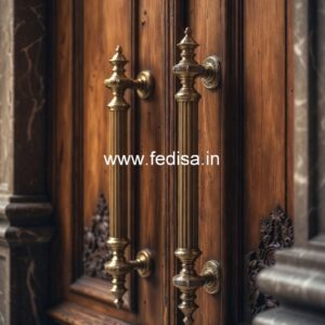 Traditional Brass Entry Door Handles BDR-4140