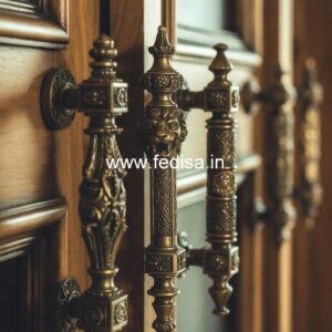 Vintage Brass Entry Door Styles BDR-4154