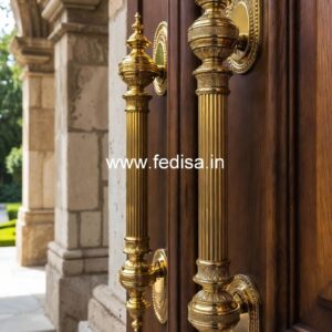 Handcrafted Brass Door Handle India BDR-4255