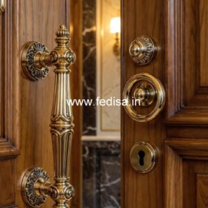 Brass Door Handle with Royal Finish BDR-4258