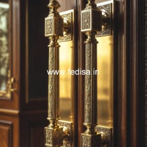 Brass Door Handle with Golden Finish BDR-4271