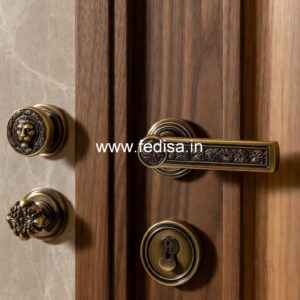 Brass Door Handle for Royal Homes BDR-4283