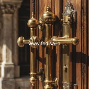 Brass Door Handle for High-End Homes BDR-4314