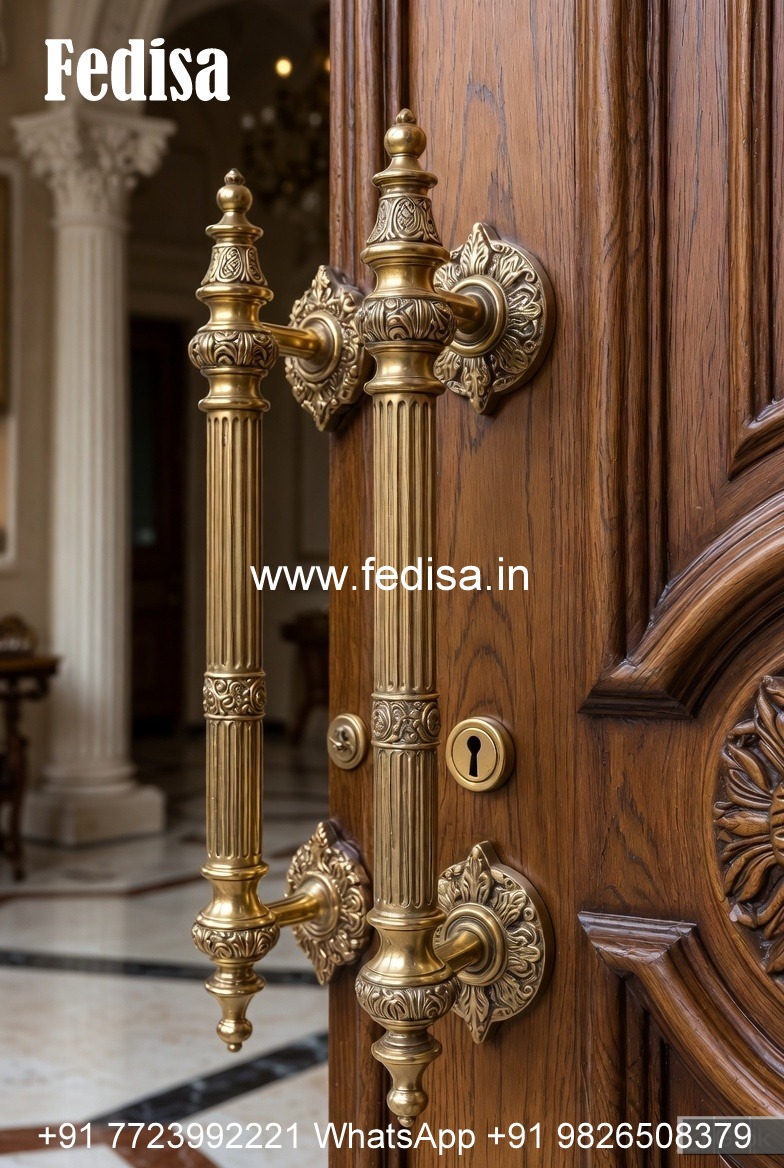Modern Brass Handles for Wooden Doors BDR-4468