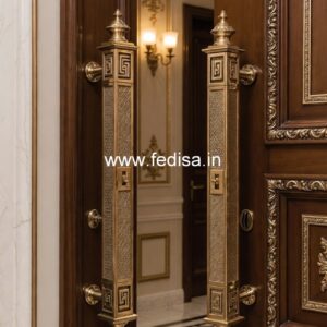 Brass Door Handle with Designer Finish BDR-4644