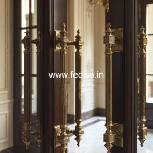Handcrafted Brass Door Handle India BDR-4657