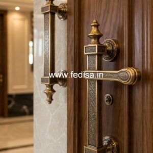 Brass Door Handle with Royal Finish BDR-4660